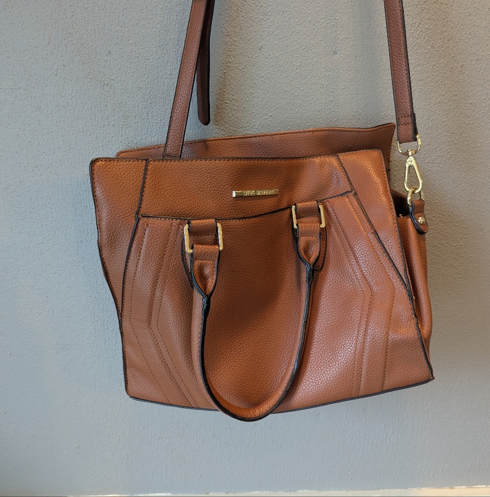 Steve Madden Brown 3 Zip Purse - Picture 2 of 6